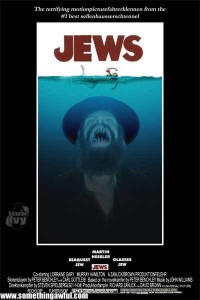 Parodia afisului filmului Falci - jews_jaws