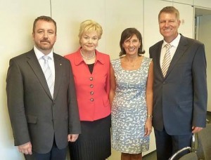 Bernd Fabritius, Erika Steinbach și soții Iohannis.