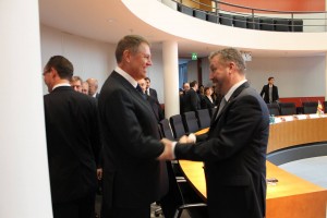 Klaus Iohannis și Bernd Fabritius, doi succesori oficiali ai hitleriștilor, împreună la Berlin